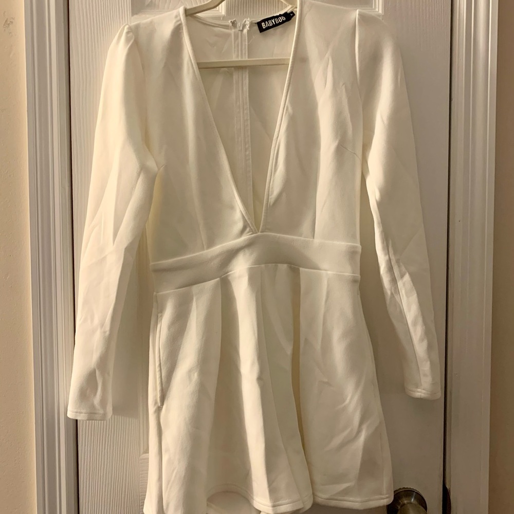 Babyboo White Playsuit